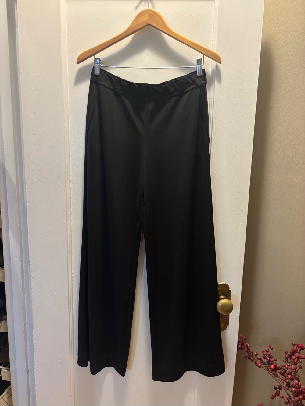 Club Monaco Black Wide-Leg Pants